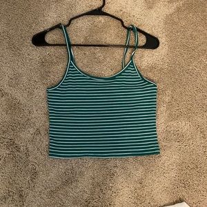 American Eagle Striped Tank Top Size M